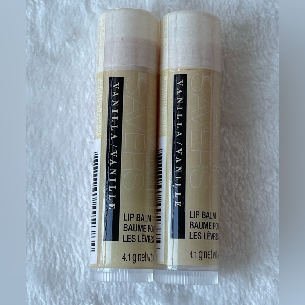 Avon Vanilla Lip Balm Set of 2 New and Sealed